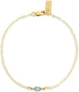 Set & Stones Marquise Birthstone Bracelet in Gold /March at Nordstrom
