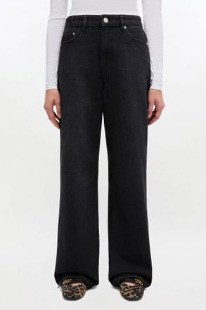 Ganni Black Izey Jeans - Size 24W/33L Organic Cotton