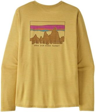 Patagonia L/S Cap Cool Daily Shirt 73 Skyline Funktionsshirt f&uuml;r Herren | beige