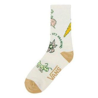 Vans (WMNS) Vans Growth Garden Crew Sock Marshmallow VN0007A3FS8