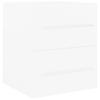 Berkfield Home Sink Cabinet with Built-in Basin White Engineered Wood