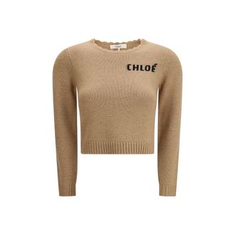 Chlo&eacute; Brown Wool Womens Sweatshirt