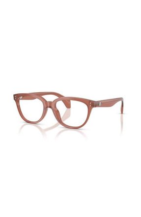 Moncler 50mm Rectangle optical glasses in Pink at Nordstrom