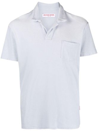 Orlebar Brown short-sleeve polo shirt - Blue