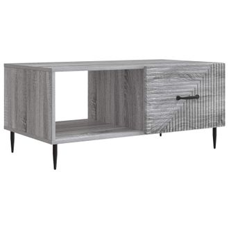 vidaXL Mesa De Caf&eacute; Gris Sonoma 90 X 50 X 40 Cm Madera De Ingenier&iacute;a Vidaxl