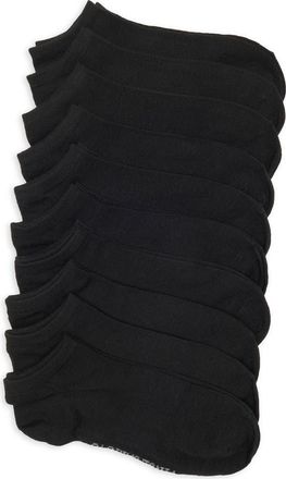 Vince Camuto 10-Pack Missy Basic Ankle Socks in Black at Nordstrom Rack, Size 9/11