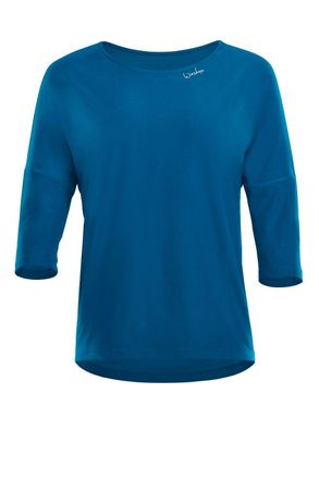Winshape Longsleeve WINSHAPE DT111LS, Damen, Gr. M, gr&uuml;n (teal gr&uuml;n), 85% Polyester, 15% Elasthan, U-Boot-Ausschnitt, Shirts Longsleeve, Functional Light and S