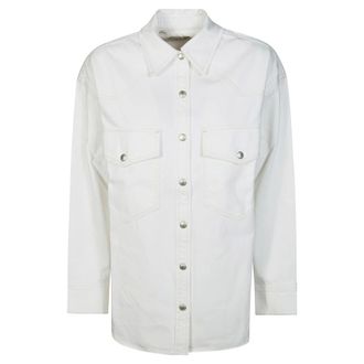 A Gold E Denim Shirts, female, White, Size: XS Lotta Shirt