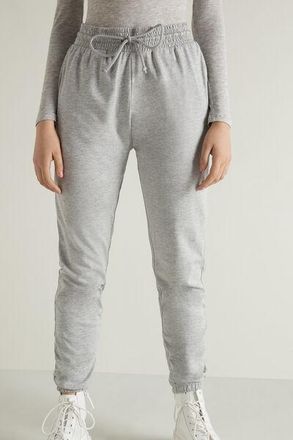 Tezenis Jogger con Tasca a Filetto e Coulisse Donna Grigio Taglia XL