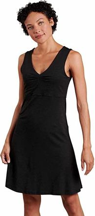 Toad&Co Rosemarie Sleeveless Dress Womens Dress Black : MD, Tencel/Spandex/Lyocell