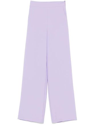Patrizia Pepe crepe trousers - women - Polyester - 40 - Purple