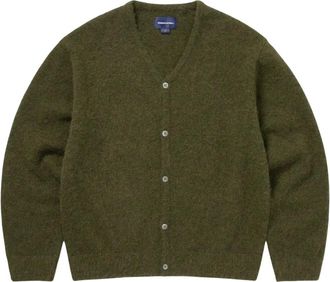 Thisisneverthat Truien & Vesten, Heren, Groen, S, Wol, Hairy Knit Cardigan