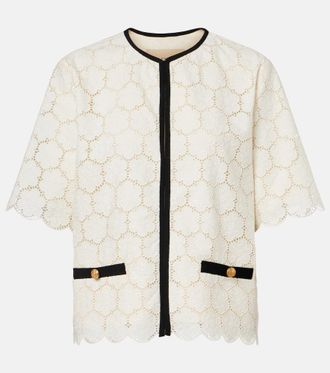 Valentino Embroidered cotton jacket