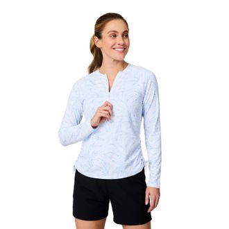 Free Country Womens SunFree Quarter Zip UPF Sunshirt