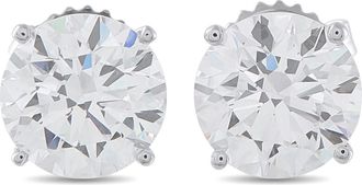 Luxury Bazaar 14K White Gold 4.50ct Lab-Grown Diamond Stud Earrings LG23-120825