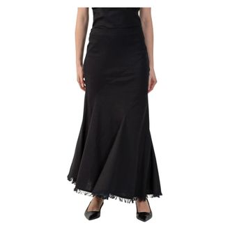 Kocca Maxi Skirts, female, Black, Size: 2XS Soft Full Length Skirt