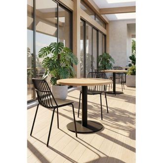 Regalos Miguel Mesas Auxiliares - Mesa Kuat Redonda - Madera Clara