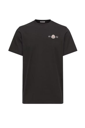Moncler BRANDED COTTON T SHIRT Size: XXL, colour: BLACK