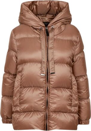 Max Mara Dames, Jassen, Bruin, Maat: XS Nylon