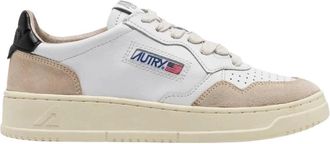 Autry Medalist Lage Su&egrave;de Leren Sneakers - Dames - Sneakers - Wit - 40 EU - Su&egrave;de - Schoenen