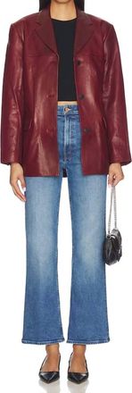 Mother Lil Petite High Waisted Bookie Sneak Jeans In Knick Knack Paddy Wack