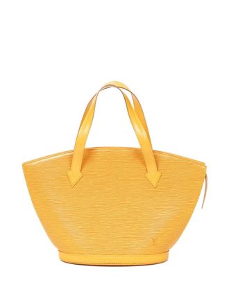 Louis Vuitton embossed-leather top-handles tote bag - Yellow