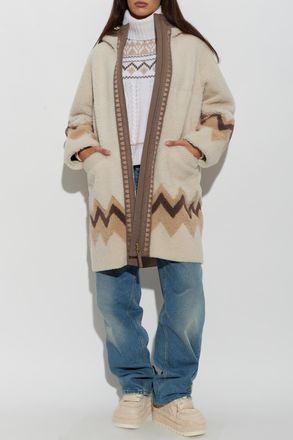 Bogner Niva L Shearling Coat, Womens, Cream