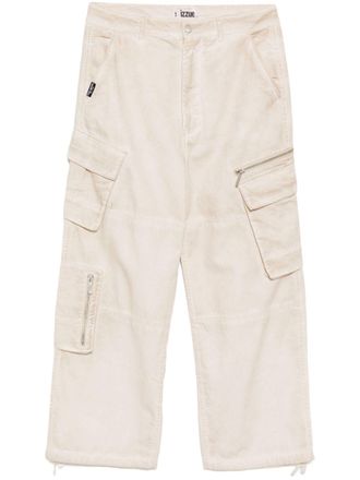 Izzue wide-leg cargo trousers - Neutrals