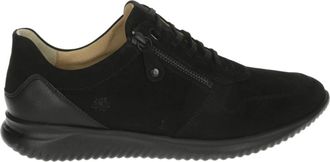 Hartjes Sportieve Lage Damesschoenen Zwart - Dames - Sneakers - Zwart - 40 EU - Leer - Schoenen