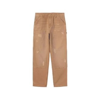 Carhartt Work in Progress Carhartt Wip, Wide Trousers, male, Brown, Size: W31 Double Knee Pant