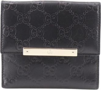 Gucci Pre-owned Wallets, female, Black, Size: ONE SIZE Pre-owned Bi-fold Wallet