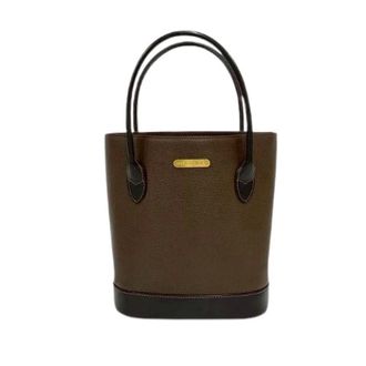 Burberry Pre-owned Bucket Bags, female, Brown, Size: ONE SIZE Pre-owned Leather Tote Bag