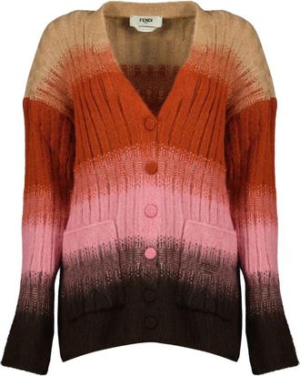 Fendi Cardigans - Dames - Vesten - Veelkleurig - XS - Wol - Truien & Vesten