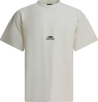 Balenciaga 3b Sports Icon T-Shirts Bianco-Uomo