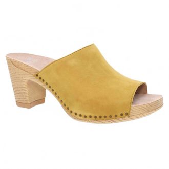 Dansko Womens Tandi Peep Toe Sandal In Yellow