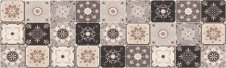 vidaXL Alfombra De Cocina Mosaico Gris Y Beige 300 X 60 Cm Vidaxl