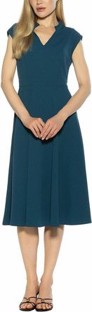 Alexia Admor Yara U Neck Fit & Flare Midi Dress