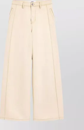 Ami denim wide-leg trousers