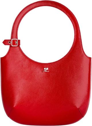 Courr&egrave;ges Bag - Dames - Handtassen - Rood - ONE Size - Leer - Tassen