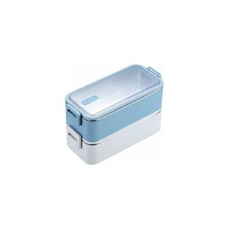OEM Fiambrera De Acero Inoxidable De Doble Capa De 1100 Ml, Apta Para Microondas, Color Azul