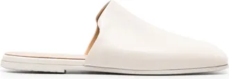 Mars&egrave;ll Spatolona leather mules - women - Calf Leather/Calf Leather/Calf Leather - 40 - Neutrals