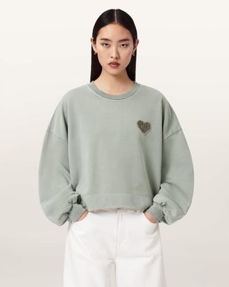 AllSaints Lover Oversized Crew Neck Sweatshirt