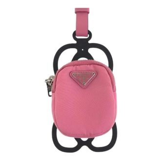 Prada Pre-owned Mini Bags, female, Pink, Size: ONE SIZE Pre-owned Tessuto Nylon Coin Case