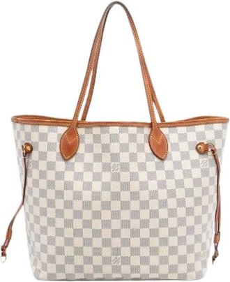 Louis Vuitton Pre-owned Tote Bags, female, White, Size: ONE SIZE Pre-owned Neverfull MM