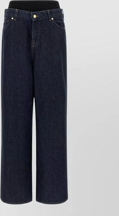 7 For All Mankind high waist wide leg denim trousers