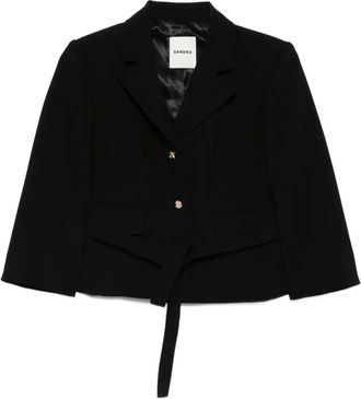 Sandro Giacca con cintura - Nero