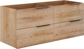 Vente-Unique Mueble bajo lavabo suspendido - Natural claro - 120 cm - NISAYA