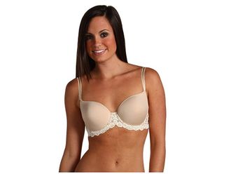Wacoal Embrace Lace Contour T-Shirt Bra 853191 Womens Bra Natural Nude/Ivory : 32DDD, Lace/Nylon/Polyester