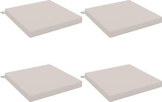 vidaXL Cojines De Asiento De 4 Piezas Soest 4 Uds. 100% Poli&eacute;ster Vidaxl