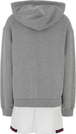 Gucci Womens Sweatshirt Dress Gray Cotton